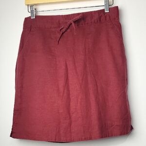 SHERPA GEAR HEMP BLEND WOMEN'S BURGANDY MINI SKIRT